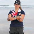 tiphaine junior du club asplh du havre championnat de France jeunes de pêche de bord de mer 2012 au sables d'olonne